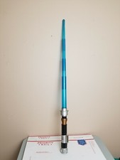 2004 Star Wars Electronic Light Saber Obi Wan Kenobi Blue Lucasfilm Light Up