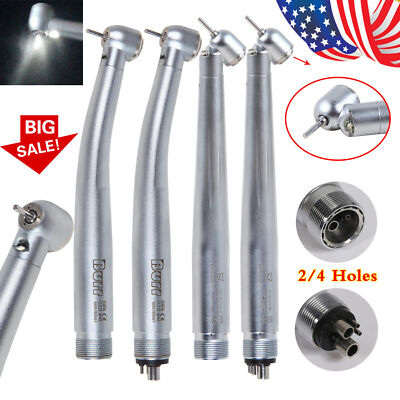 Dental LED E-generator High Speed Turbine Handpiece 45° Degree 2/4 holes ZLJ