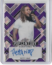 FETTY WAP 2022 Leaf Pop Century PRISON GANGSTER Card Auto Purple Autograph /7