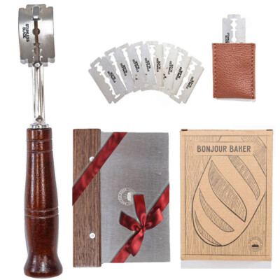 #ad #ad Baker Baking Tool Bread Lame Sourdough Scraper With 10 Blades Cutter Accessories $9.99