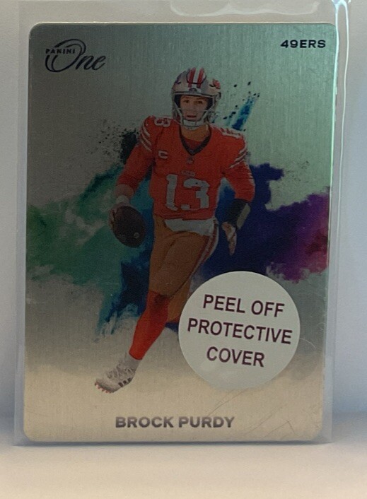 2023 Panini One Brock Purdy Metal Color blast SSP Case Hit