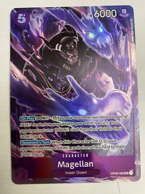 One Piece Card Game Paramount War English OP02-085 Magellan