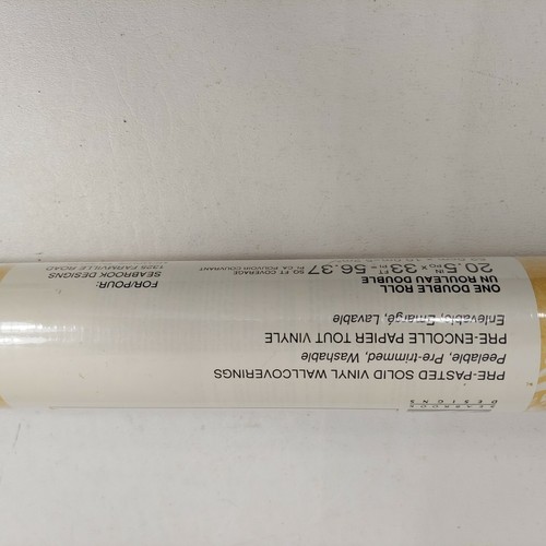 Seabrook Designs Vinyl Wall Covering 1 Dbl Roll Modele Yellow Pre-Pasted Paper - 第 7/10 張圖片