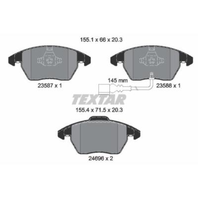 Kit Pastiglie Freno TEXTAR Anteriori 2361301 Per Renault Master E Opel Movano
