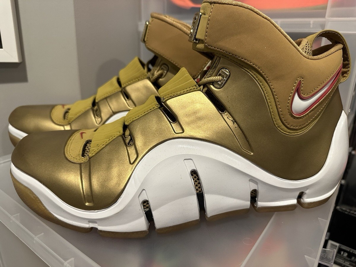 NIKE ZOOM LEBRON 4 ALL STAR GAME METALLIC GOLD 314647- 711 SZ 12.5