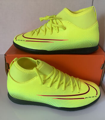 Nike Jr Merc Superfly Club MDS IC indoor soccer shoes Lem/blk/grn BQ5417  703