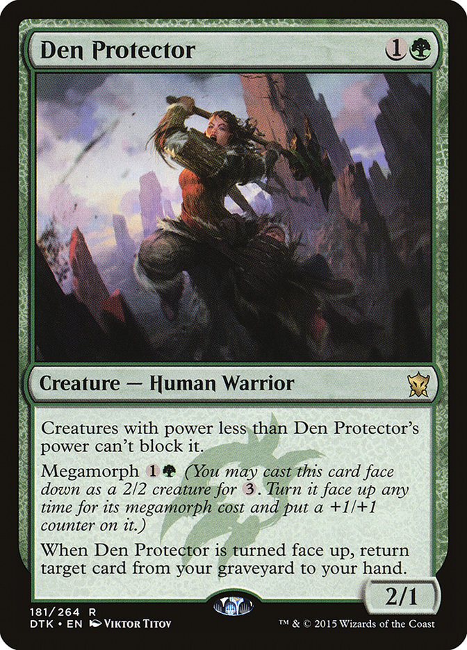 Played Den Protector 181 Dragons of Tarkir DTK MTG