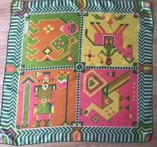 Vintage Giorgio Di Sant Angelo Multicolor Scarf 26  x27   100 Silk Signed