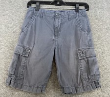 Lucky Brand Boys Size 12 Blue Cargo Shorts Adjustable Waistband