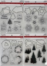Recollections Christmas Clear Stamps & Metal Dies Large Selection ~ YOU CHOOSE!