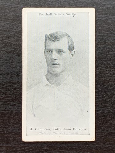 1902 Wills's UK Footballers #13 - John Cameron Ruhleben Kriegsgefangener - Tottenham/Everton