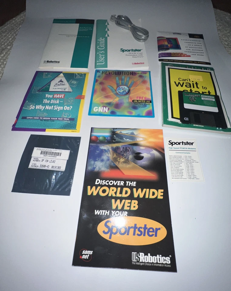 computer books disks 1st Edition Discover The World Wide Web W Sportster Vtg - Image 3 of 4
