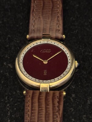 Cartier ゴールド ラウンド 時計　must de Cartier Cartier Ronde Must De Cartier Gold Plated 32.5mm Ref