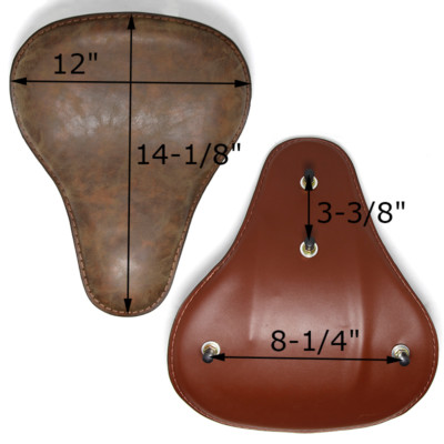 Black Motorcycle Spring Solo Seat For Harley Davidson Heritage