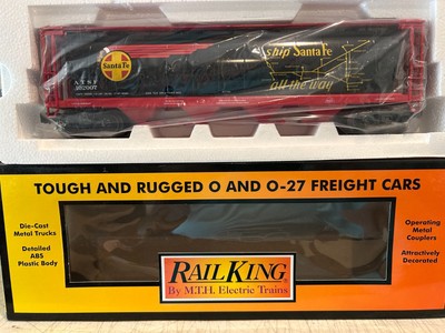  MTH RailKing 30-75724 Santa Fe Black Bonnet Map Cylindrical Hopper NIB
