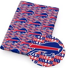 Bills Polyester Cotton blend fabric. 18 x 55" 1153069 Buffalo Team Football