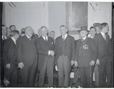 Eugene Foss; Joseph B Ely And James M Curley 1935 Old Photo