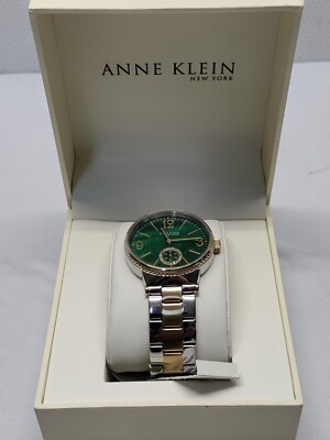Anne Klein Green and Silver Women\'s Watch Luxury Green Watch: Anne Klein - Explore the Latest Styles! main image 3