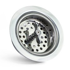 Highcraft 9763 Kitchen Sink 3-1/2 Inch Stainless Steel Drain Assembly with St...