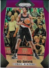 2017-18 PRIZM PURPLE #147 ED DAVIS 23/75 PORTLAND TRAIL BLAZERS FREE SHIPPING