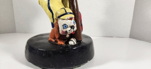 VINTAGE STATUARY N JUTA STUFF INC 1977 BASEBALL KID PLAYER WITH DOG CHALKWARE - Picture 18 of 24