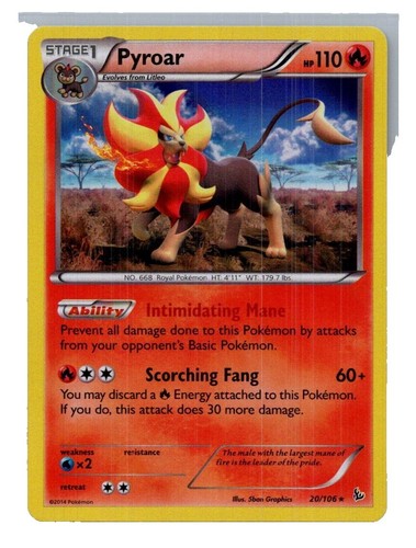 Pokmon TCG Fan Club 106/106 Flashfire Ultra Rare Holo Card MP-HP Condition  | eBay