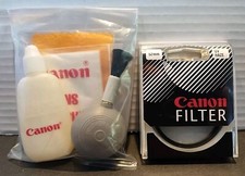 Canon Original Filter UV protector 52mm UV Haze w/ Cleaner  Lens Cloth/ Tissue