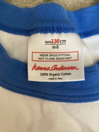 Hanna Andersson Pajamas Organic Cotton 130 US8 Construction Trucks - Never Worn - Picture 2 of 2