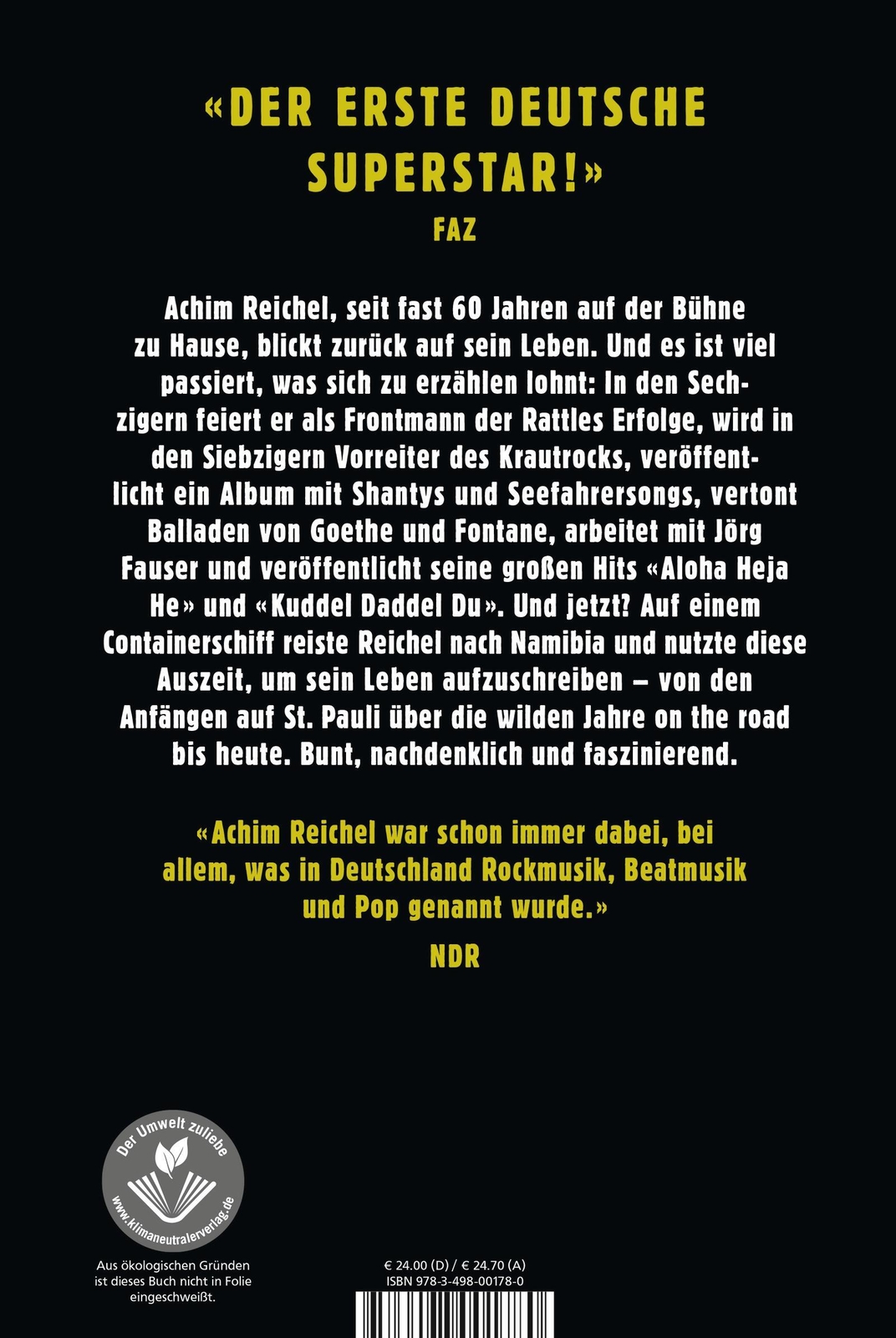 Thumbnail - Ich Hab Das Paradies Gesehen | Mein Leben | Achim Reichel | Buch | 416