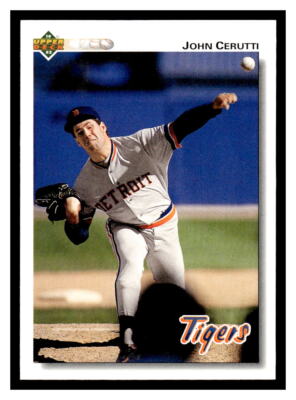 1992 Upper Deck  #487 John Cerutti - Detroit Tigers