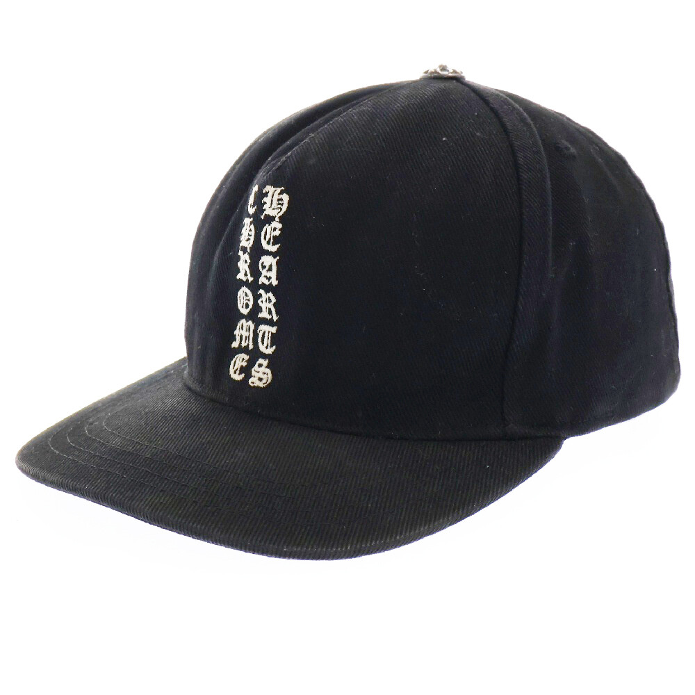CHROME HEARTS Vertical Logo Hat Vertical Logo Baseball Cap CHROME HEARTS Vertical Logo Hat Vertical Logo Baseball Cap