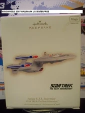 2007 HALLMARK STAR TREK NEXT GENERATION USS ENTERPRISE 💰😍💎KEEPSAKE