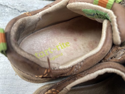 Boys Clarks Start-Rite Super Soft Leo Brown Leather Rip Tape Casual Shoes Size 4 - Picture 6 of 13