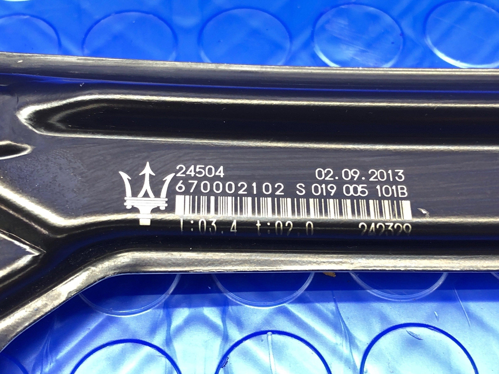 2014-2021 MASERATI QUATTROPORTE REAR LEFT DOOR WINDOW GLASS REGULATOR W/MOTOR