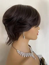 Wig Silk Tip 💯% Authentic European Virgin Hair Pixie Cut Wig Size Small Cap