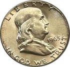 Ben Franklin Half Dollar 1963-P AU