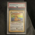 Pokémon Fossil Holo Rare Dragonite 4/62 1999 PSA 5 Unlimited English TCG