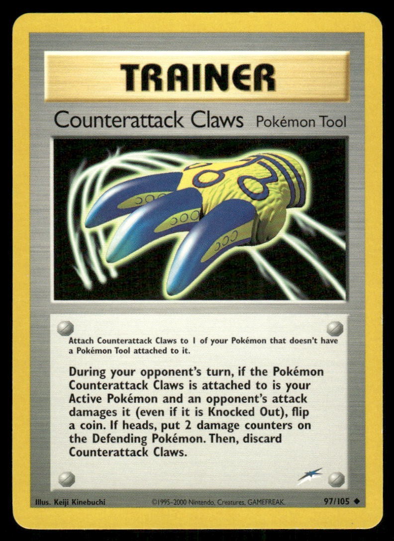 Pokemon Tcg Counterattack Claws #97 Pokemon Neo Destiny LP