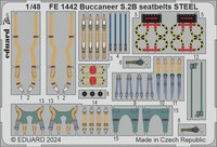 Eduard Accessories FE1442 - 1:48 Buccaneer S.2B Seatbelts Steel Airfix - Neu
