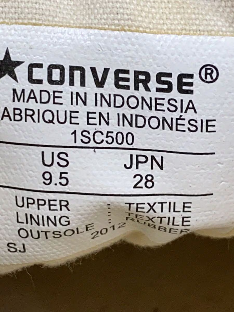 Converse Low-Cut Sneakers/28Cm/Blk// BAT17 thumbnail 5