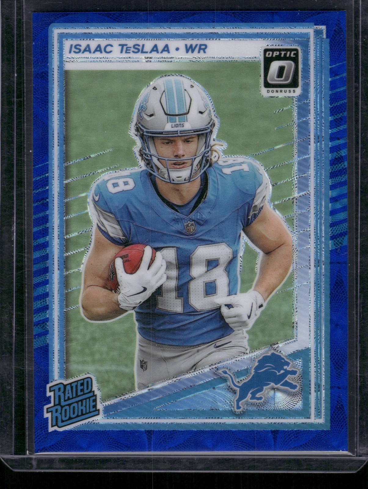 2025 Donruss Optic #219 Isaac TeSlaa Blue Scope Rookie