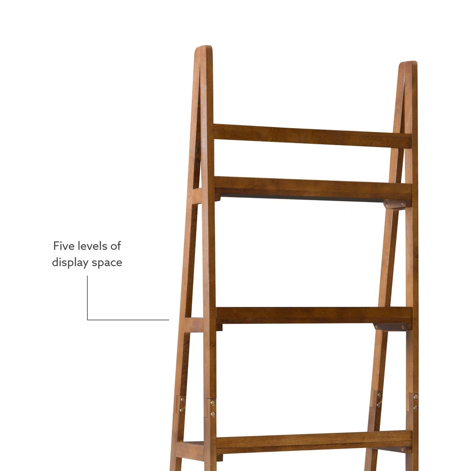 Estante Melissa meados do século, nogueira por Linon grande - Imagem 3 de 4