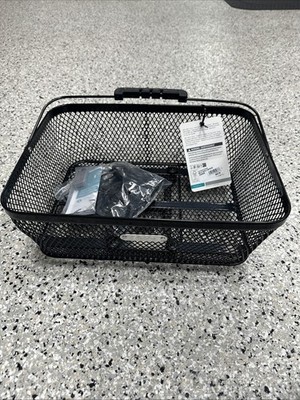 Electra Mesh rear Basket MIK System Black Dimensions On Picture