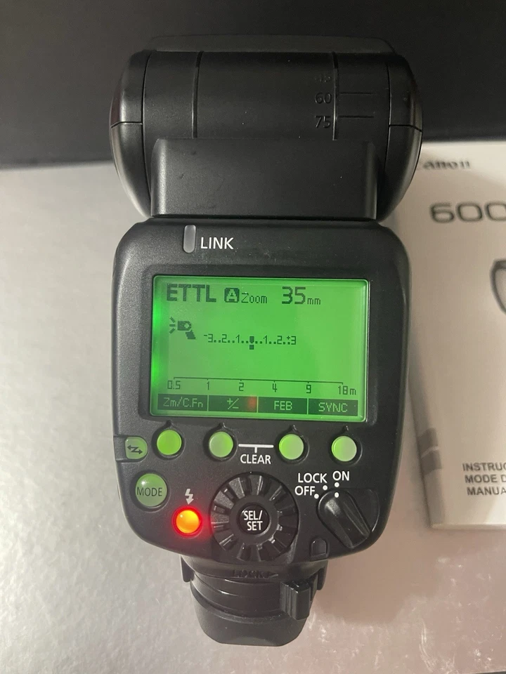 Canon Speedlite 600EX II-RT Flash cobra griffe GN60 LCD zoom Canon EOS - Photo 4/4