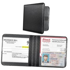 Car Registration and Insurance Holder - Small and S-Carbon Fiber Black