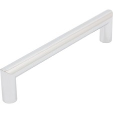 Contemporary Round Cabinet Pull, 128 Millimeters, Zinc Base Material, Polished C