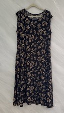 Lauren Ralph Lauren Women’s 1X Floral Belted Jersey Cap-Sleeve Dress Whimsigoth