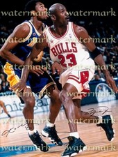 Foto Ristampata Doppia Firmata Di Michael Jordan E Kobe Bryant 11"X8". #6