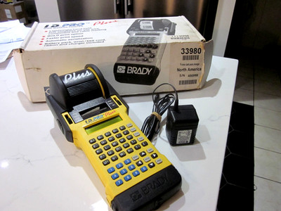 Brady I.D. Pro Plus 33980 Wire Marker Printer/Power Supply/box Parts or Repair
