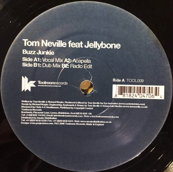 Tom Neville Feat Jellybone - Buzz Junkie (VINYL) Foto 3 de 4
